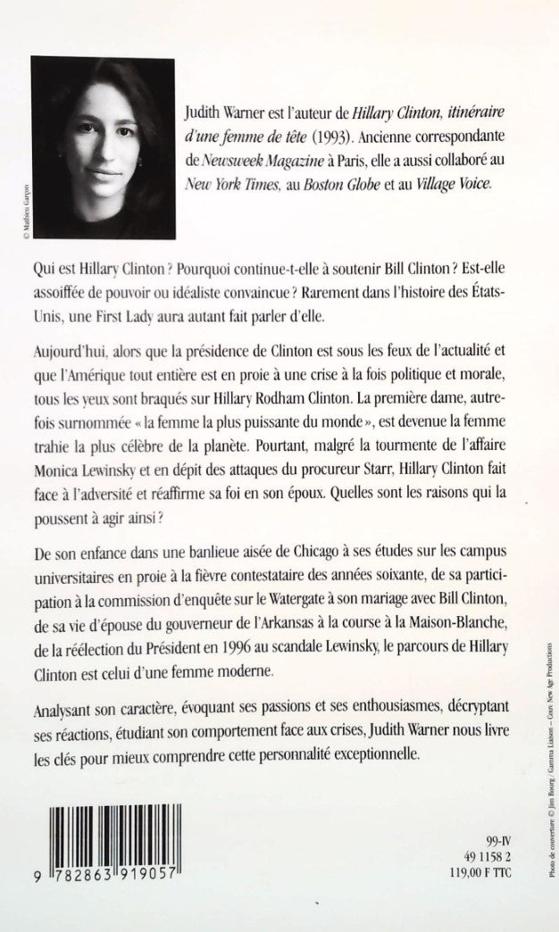 Livre L'énigme Hillary - Judith Warner (Livre d'occasion) - ISBN 2863919059