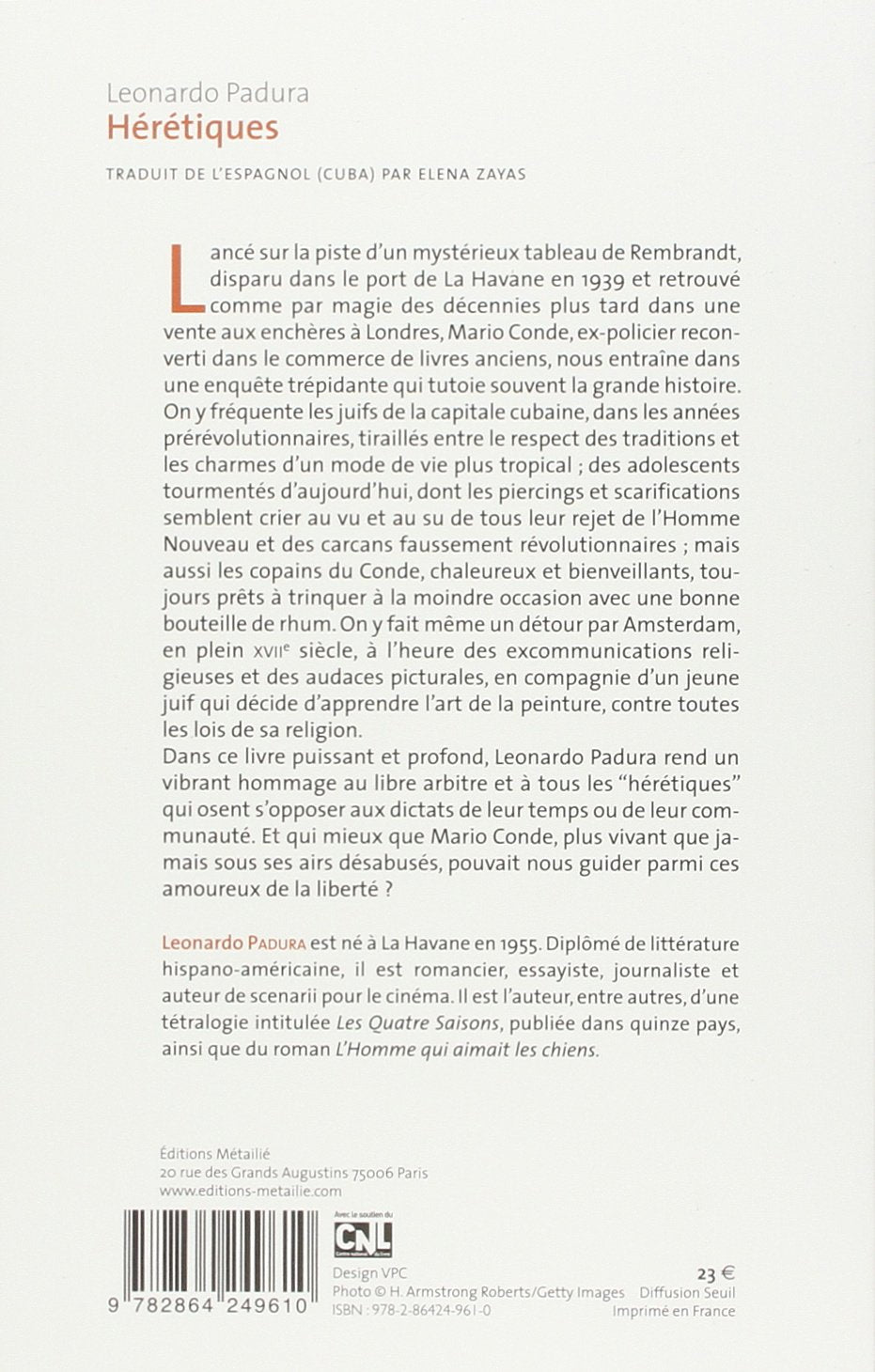 Livre Hérétiques - Leonardo Padura (Livre d'occasion) - ISBN 2864249618