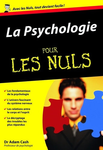 Livre La psychologie pour les nuls - Dr Adam Cash (Livre d'occasion) - ISBN 2876919575