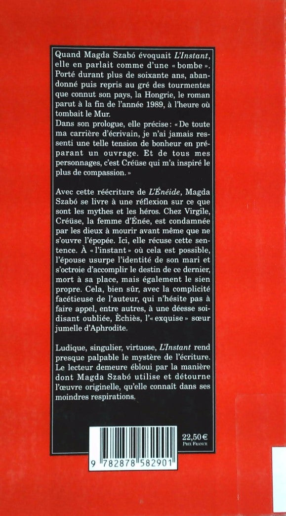 Livre L'instant : La Créüside - Magda Szabo (Livre d'occasion) - ISBN 287858290X