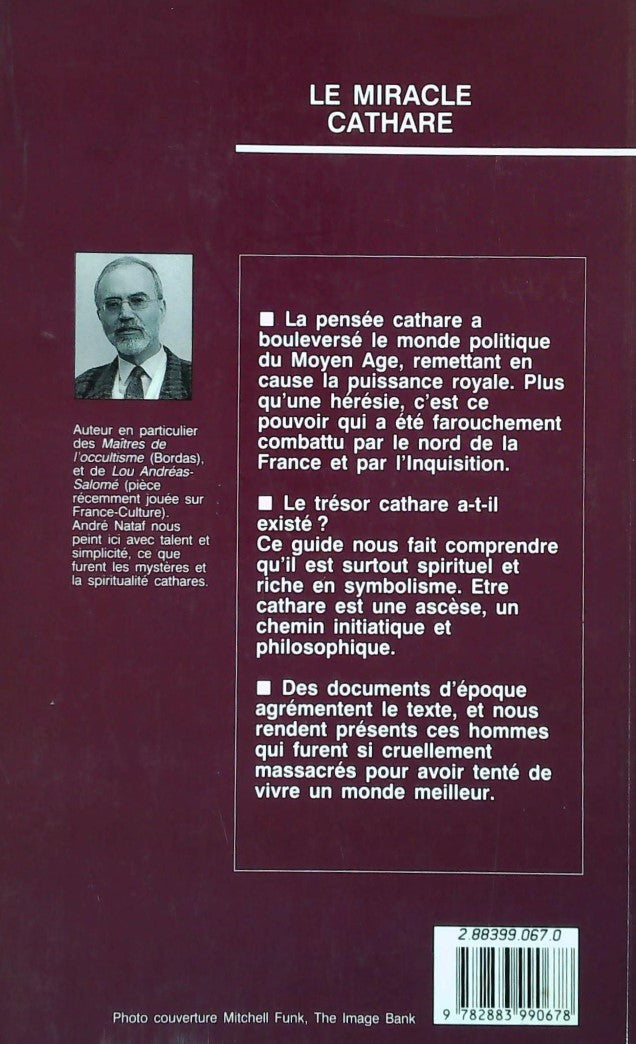 Livre Le miracle Cathare (A. Nataf) (Livre d'occasion) - ISBN 2883990670
