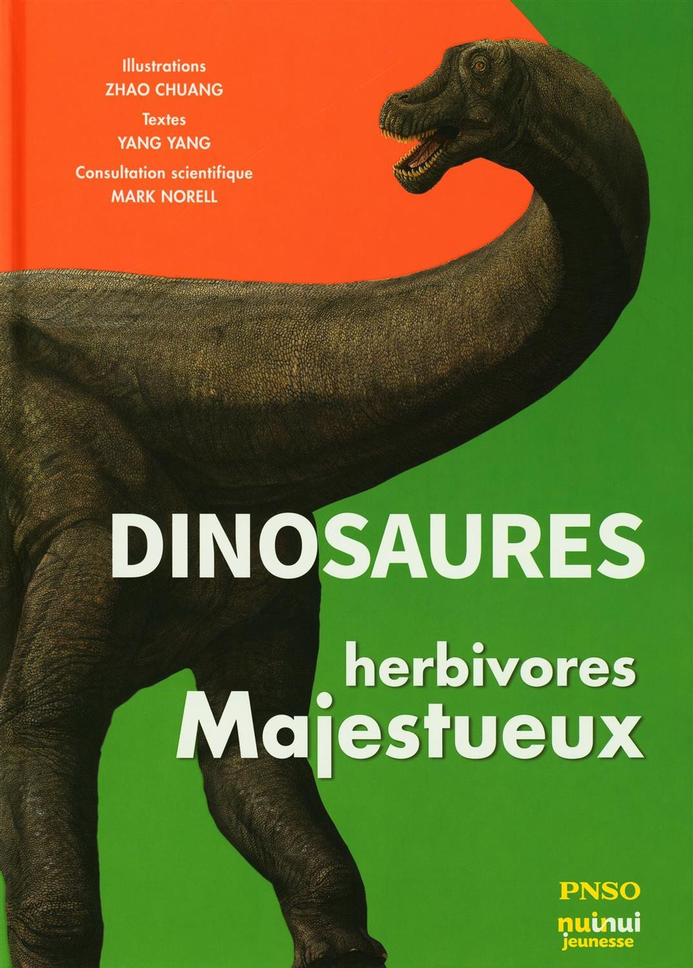 Livre Dinosaures herbivores Majestueux - Zhao Chuang (Livre neuf)