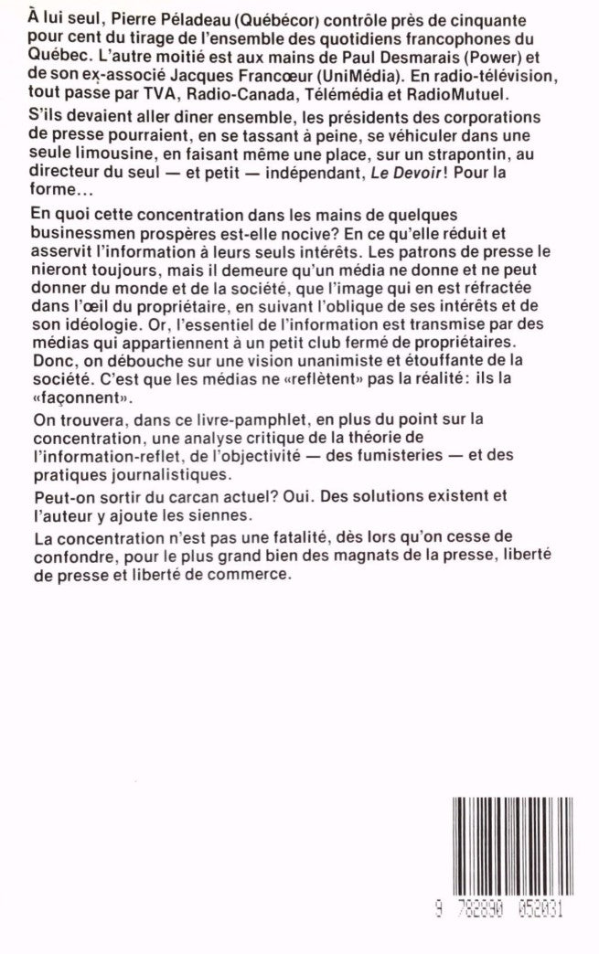 L'information sous influence: Comment s'en sortir (Jacques Keable)