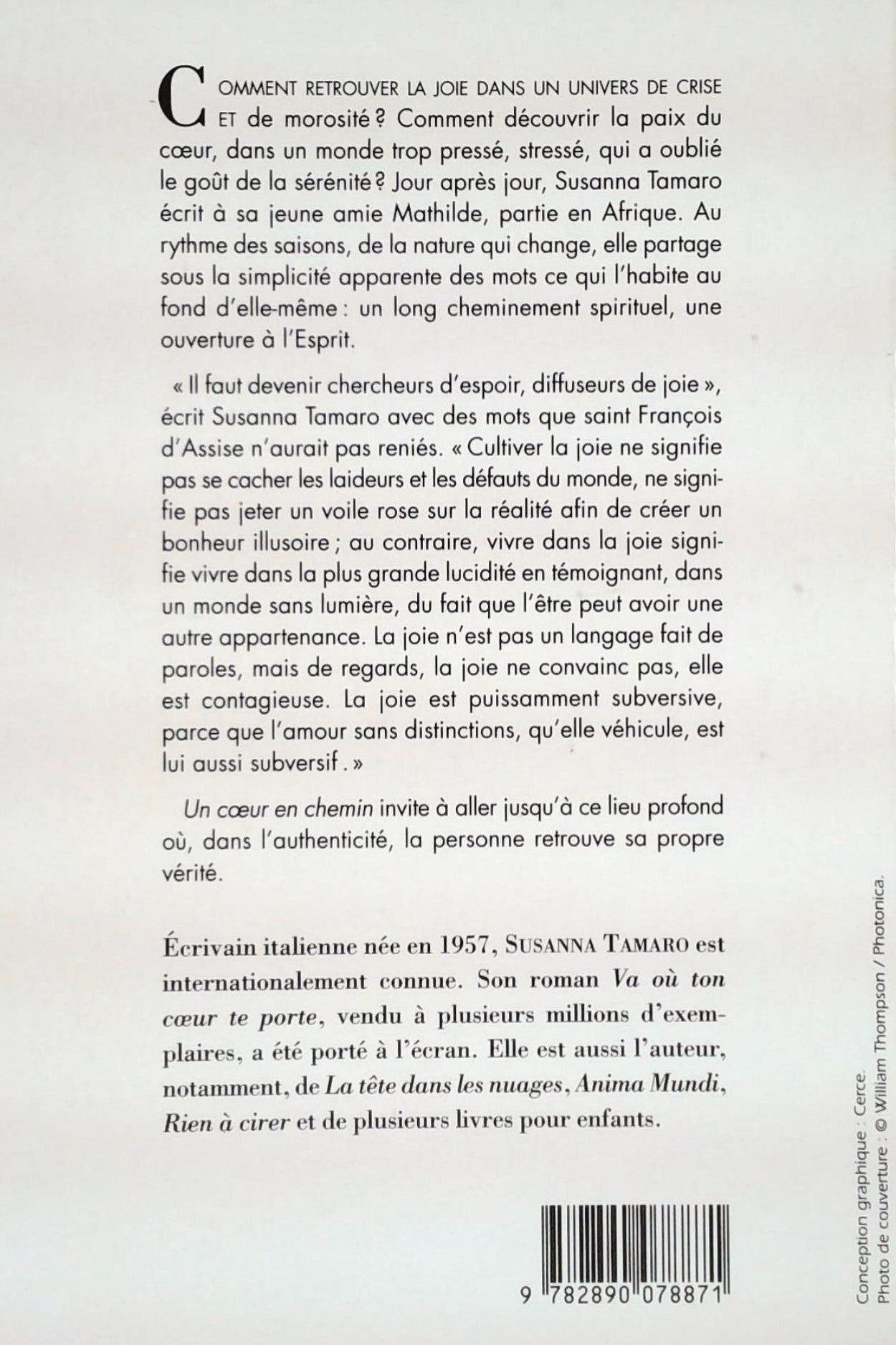 Livre Un coeur en chemin - Susanna Tamaro (Livre d'occasion) - ISBN 2890078876