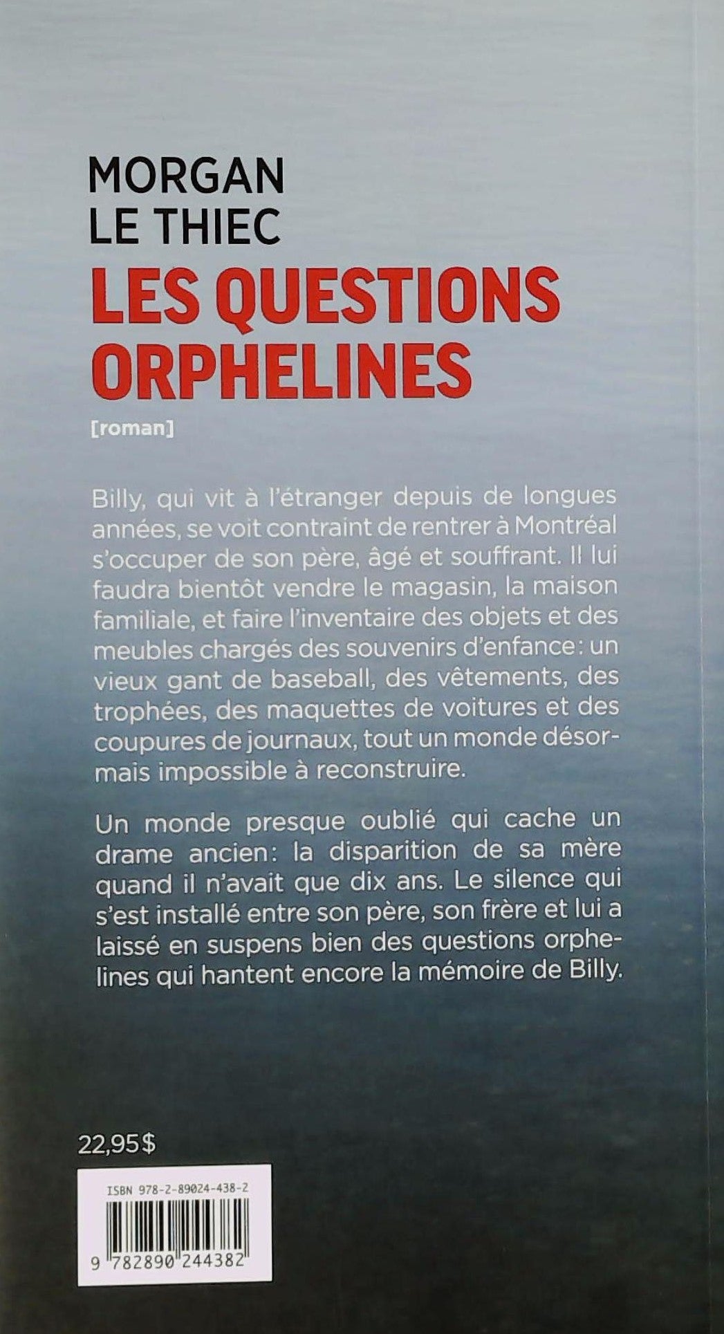 Livre Les questions orphelines - Morgan Le Thiec (Livre d'occasion)