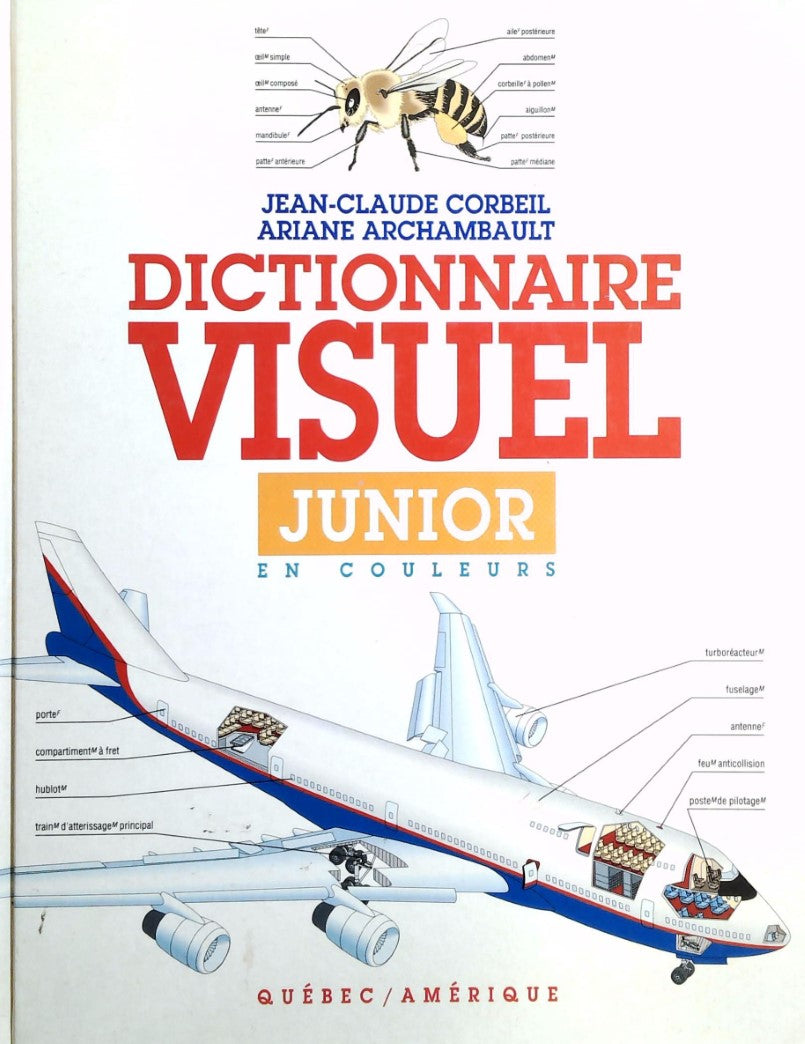 Livre ISBN 2890374882 Dictionnaire visuel junior en couleurs (Jean-Claude Corbeil)