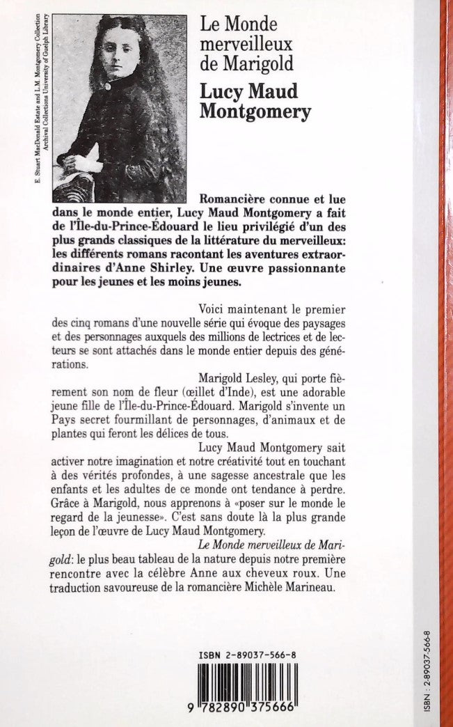 Livre Le monde merveilleux de Marigold (Lucy Maud Montgomery) (Livre d'occasion) - ISBN 2890375668