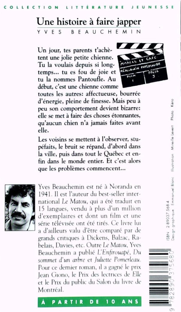 Livre Une histoire à faire japper - Yves Beauchemin (Livre d'occasion) - ISBN 2890375684