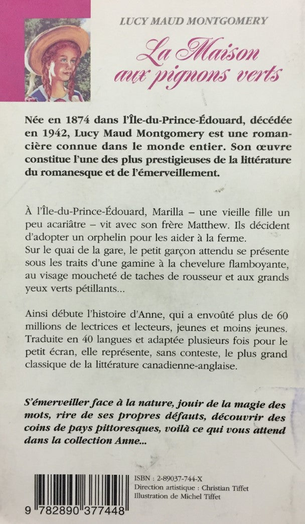 Livre La maison aux pignons verts - Lucy Maud Montgomery (Livre d'occasion) - ISBN 289037744X