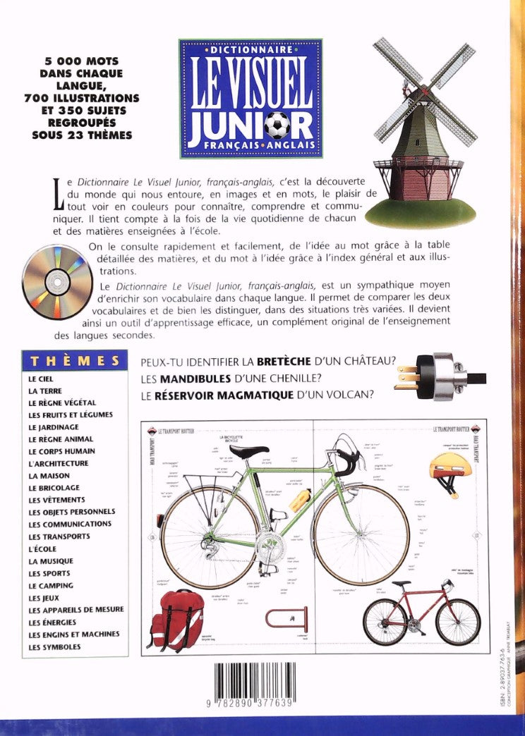 Livre Dictionnaire Visuel Junior Français-Anglais (Collectif) (Livre d'occasion) - ISBN 2890377636