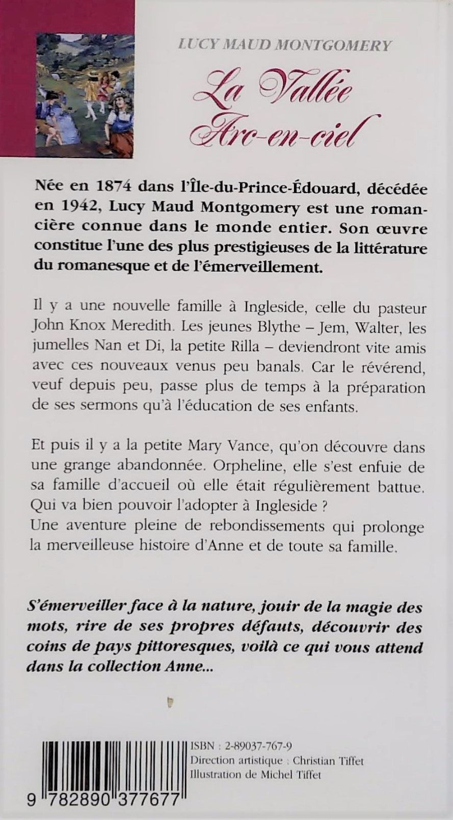 Livre La vallée Arc-en-ciel - Lucy Maud Montgomery (Livre d'occasion) - ISBN 2890377679