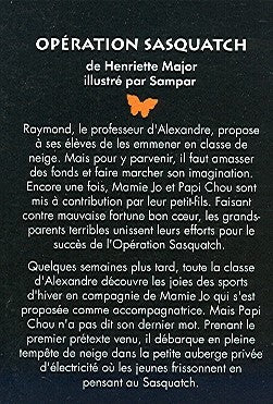 Livre Opération Sasquatch - Henriette Major (Livre d'occasion) - ISBN 2890518035