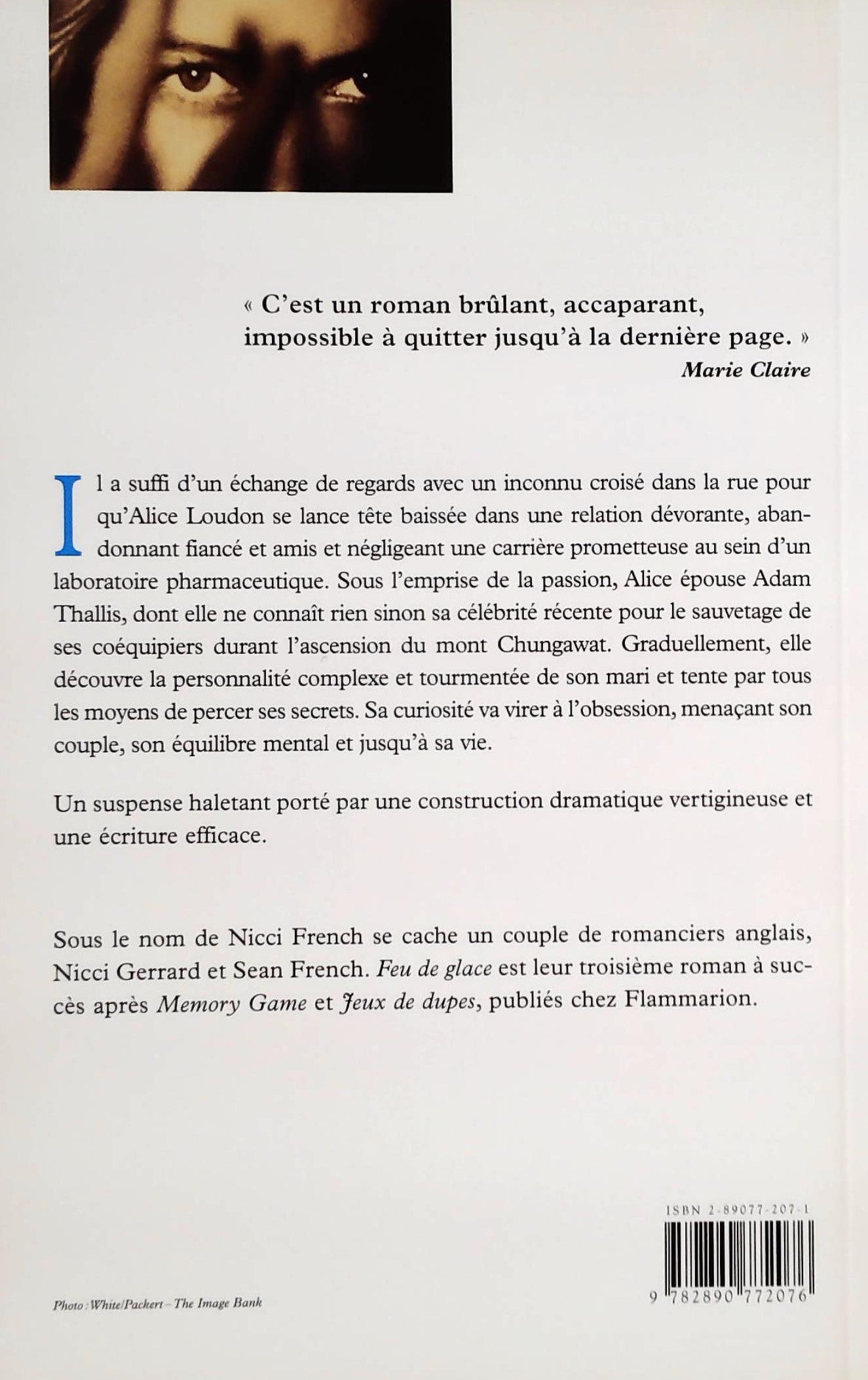 Livre Feu de glace (Nicci French) (Livre d'occasion) - ISBN 2890772071