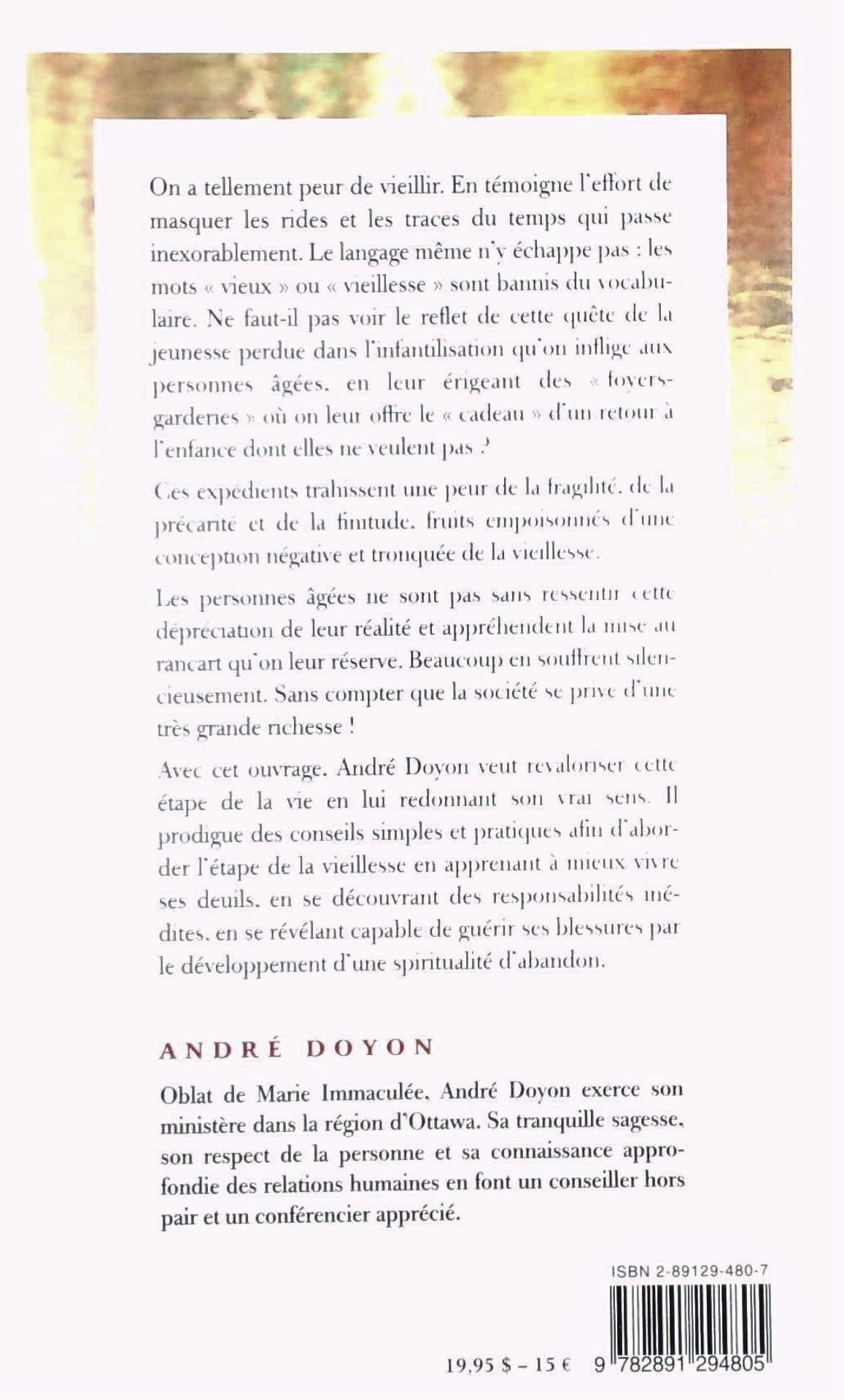 Livre Le don de temps - André Doyon (Livre d'occasion) - ISBN 2891294807