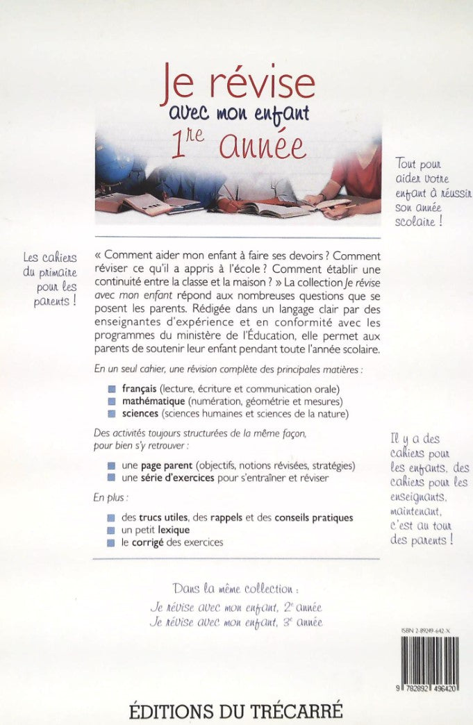 Livre Je révise avec mon enfant 1re année - Sylvie Benoît (Livre d'occasion) - ISBN 289249642X