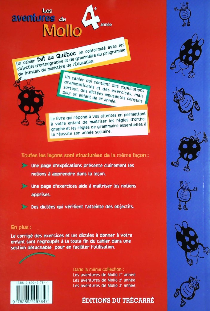 Livre Les aventures de Mollo : 4e année - Diane Boileau (Livre d'occasion)