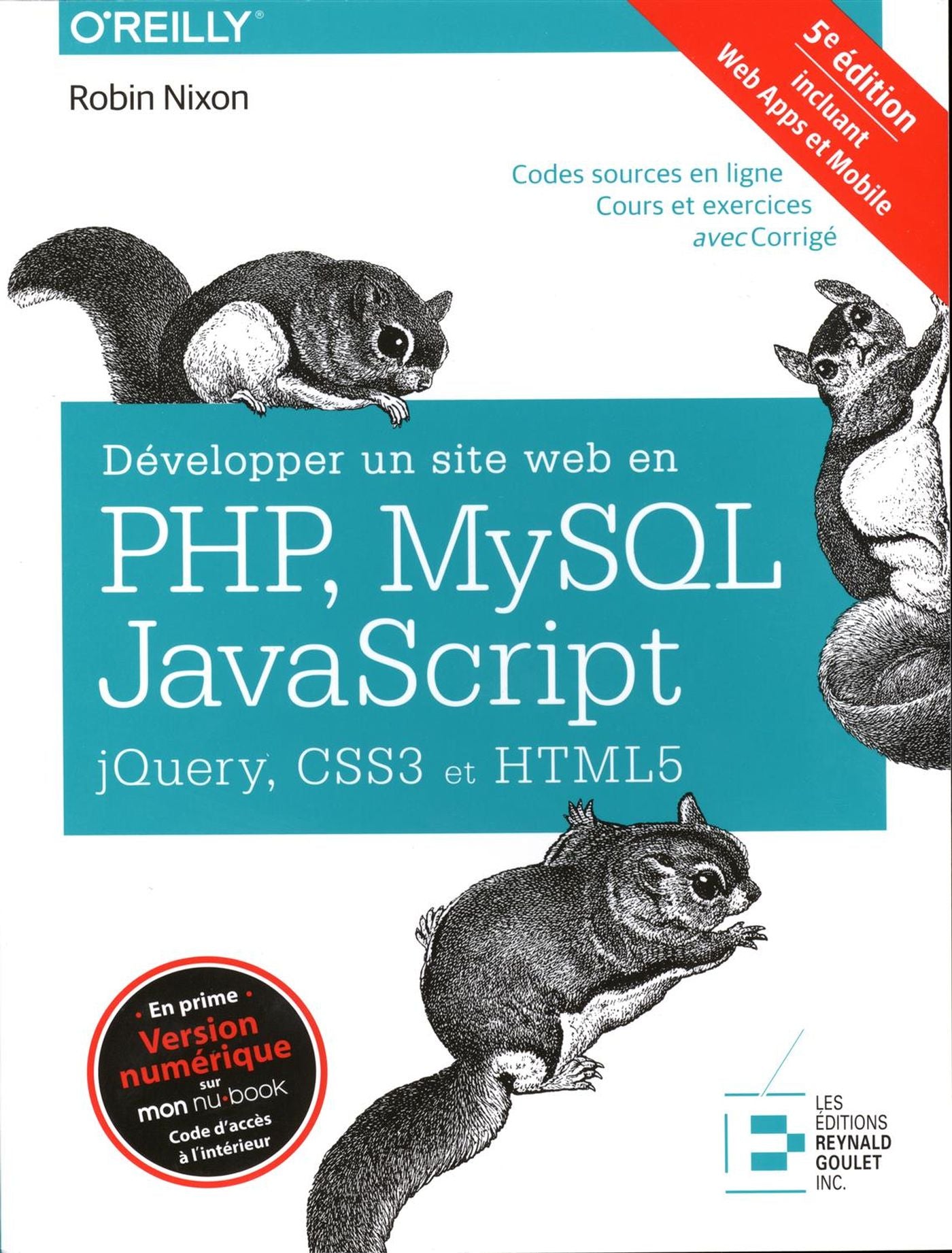 Livre Développer un site web en PHP, MySQL, JavaScript, jQuery, CSS3 e - Robin Nixon (Livre d'occ...