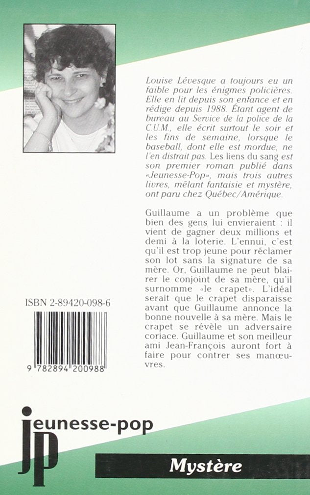 Livre Les liens du sang - Louise Lévesque (Livre neuf) - ISBN 2894200986