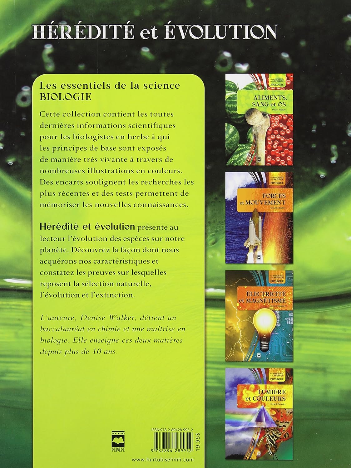 Livre Hérédité et évolution - Denise Walker (Livre d'occasion) - ISBN 2894289952