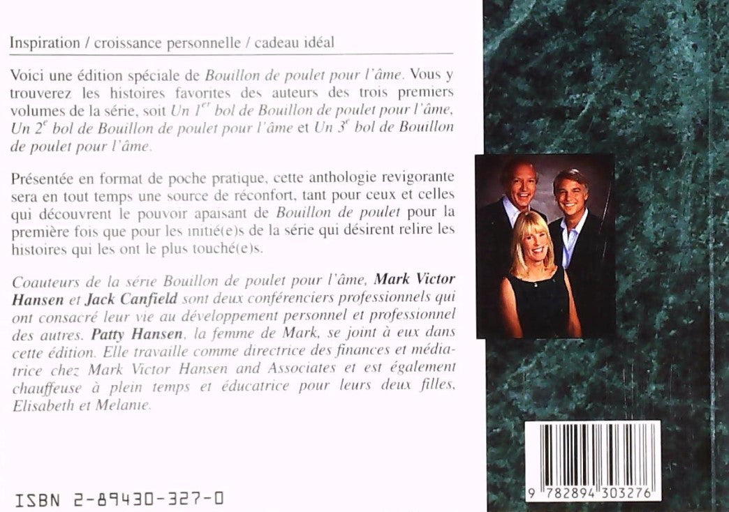 Livre B.D.P. : Un concentré de Bouillon de poulet pour l'âme (Jack Canfield, Mark Victor Hansen,...