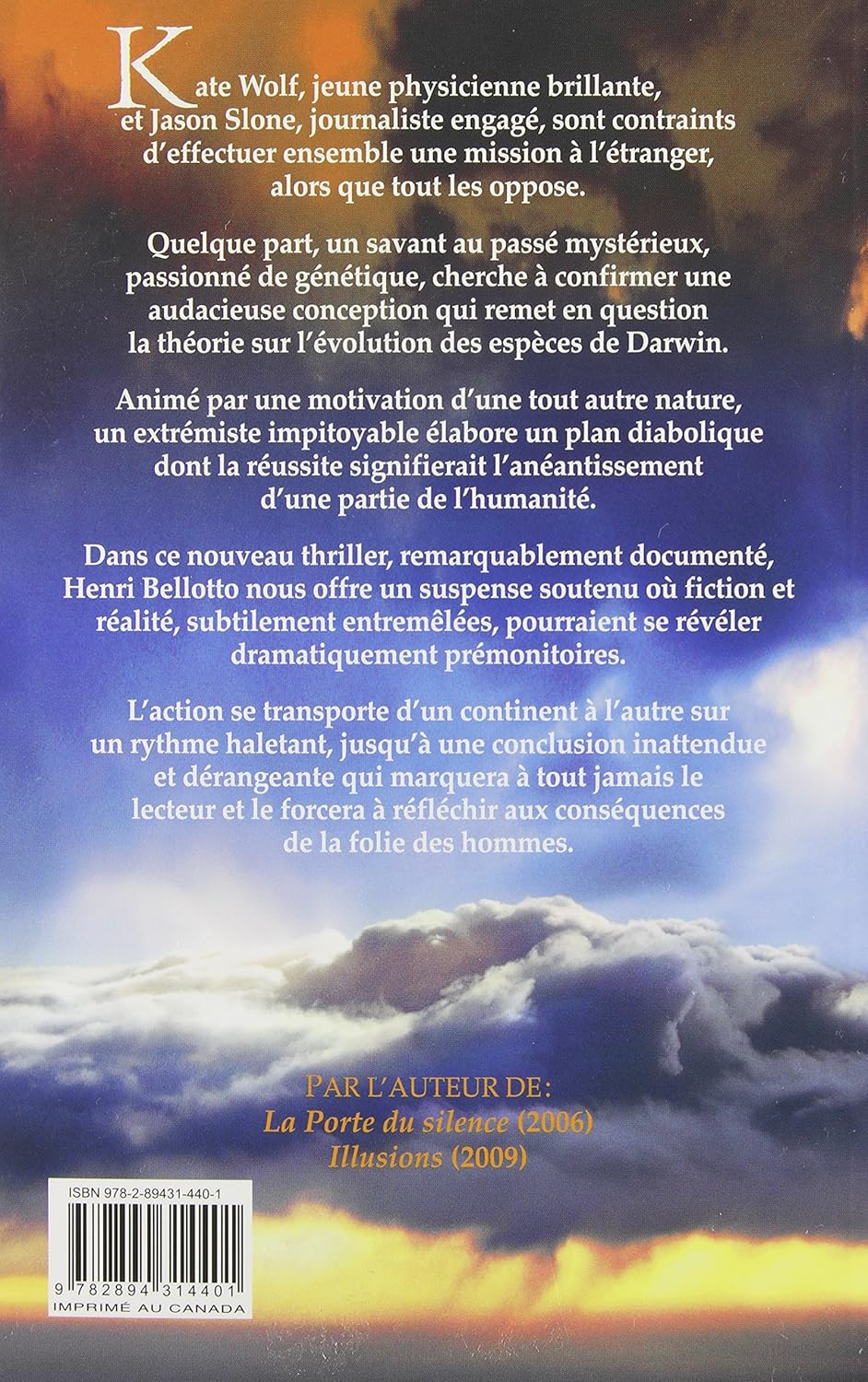 Livre L'offrande des fous - Henri Bellotto (Livre neuf) - ISBN 289431440X