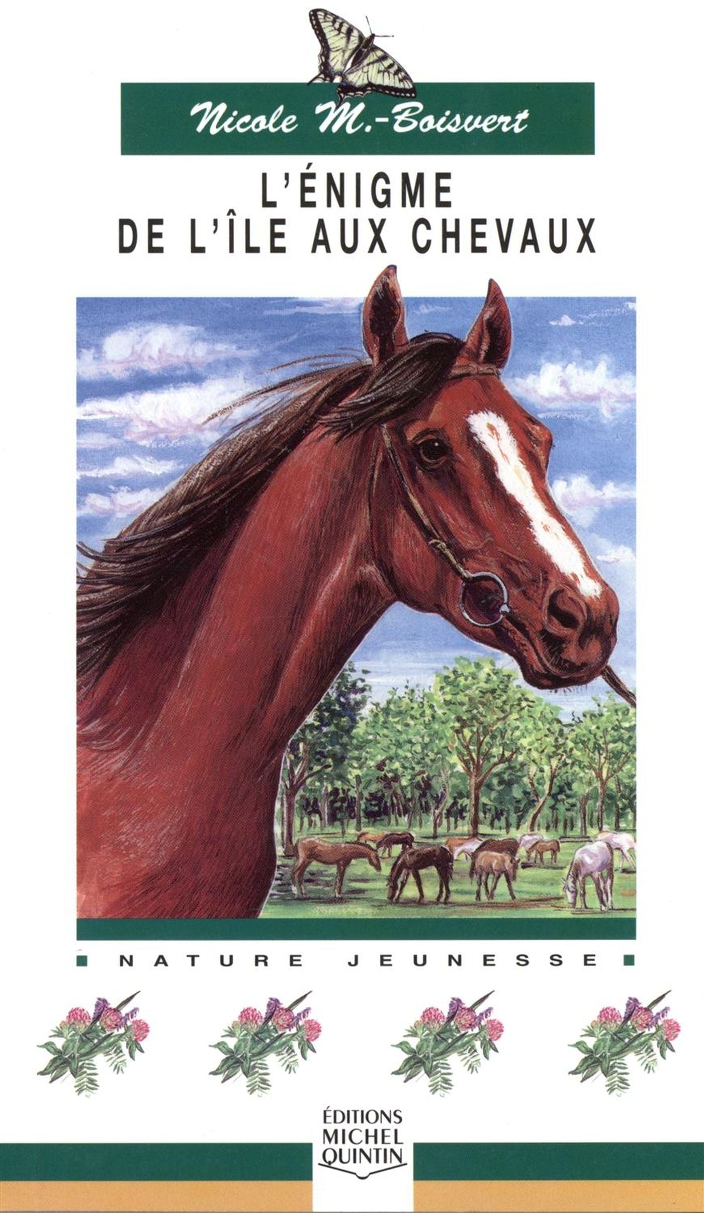 Livre L'énigme de l'île aux chevaux - Nicole M.-Boisvert (Livre d'occasion) - ISBN 2894351089