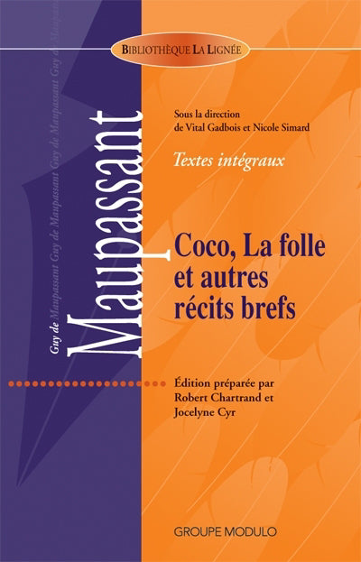 Bibliothèque La Lignée : Coco, La folle et autres récits - Maupassant