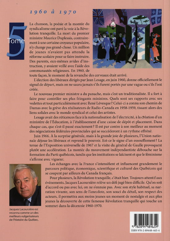 Livre Histoire populaire du Québec 1960 à 1970 - Jacques Lacoursière (Livre d'occasion) - ISBN 28...