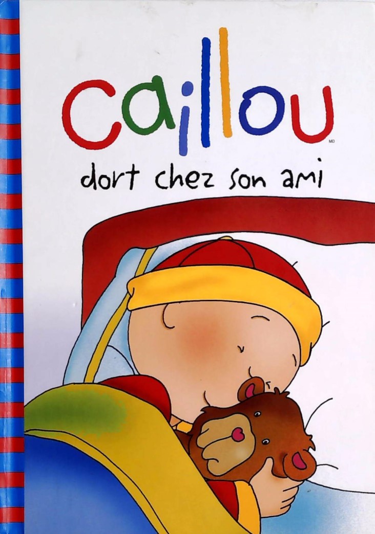 Livre Caillou dort chez son ami - Nicole Nadeau (Livre d'occasion) - ISBN 2894506937