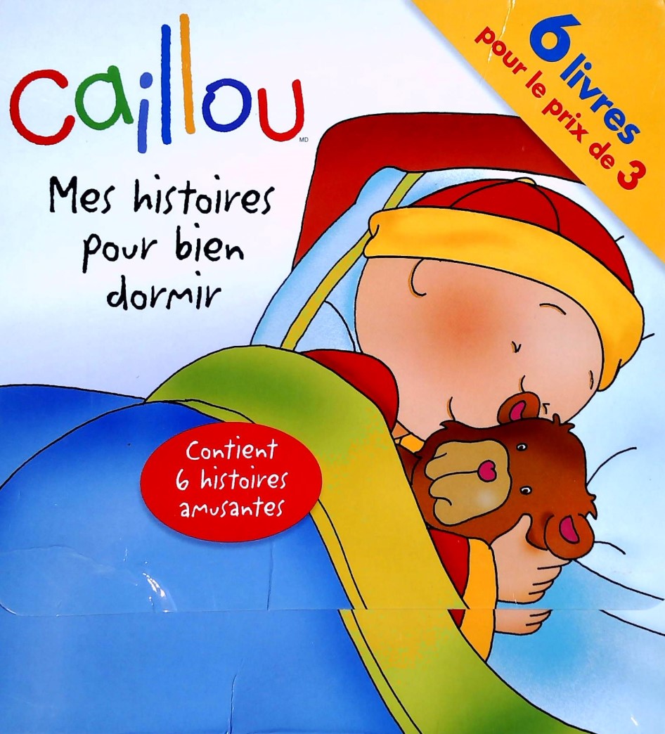 Livre ISBN 2894509014 Caillou : Mes histoires pour bien dormir : Coffret 6 livres