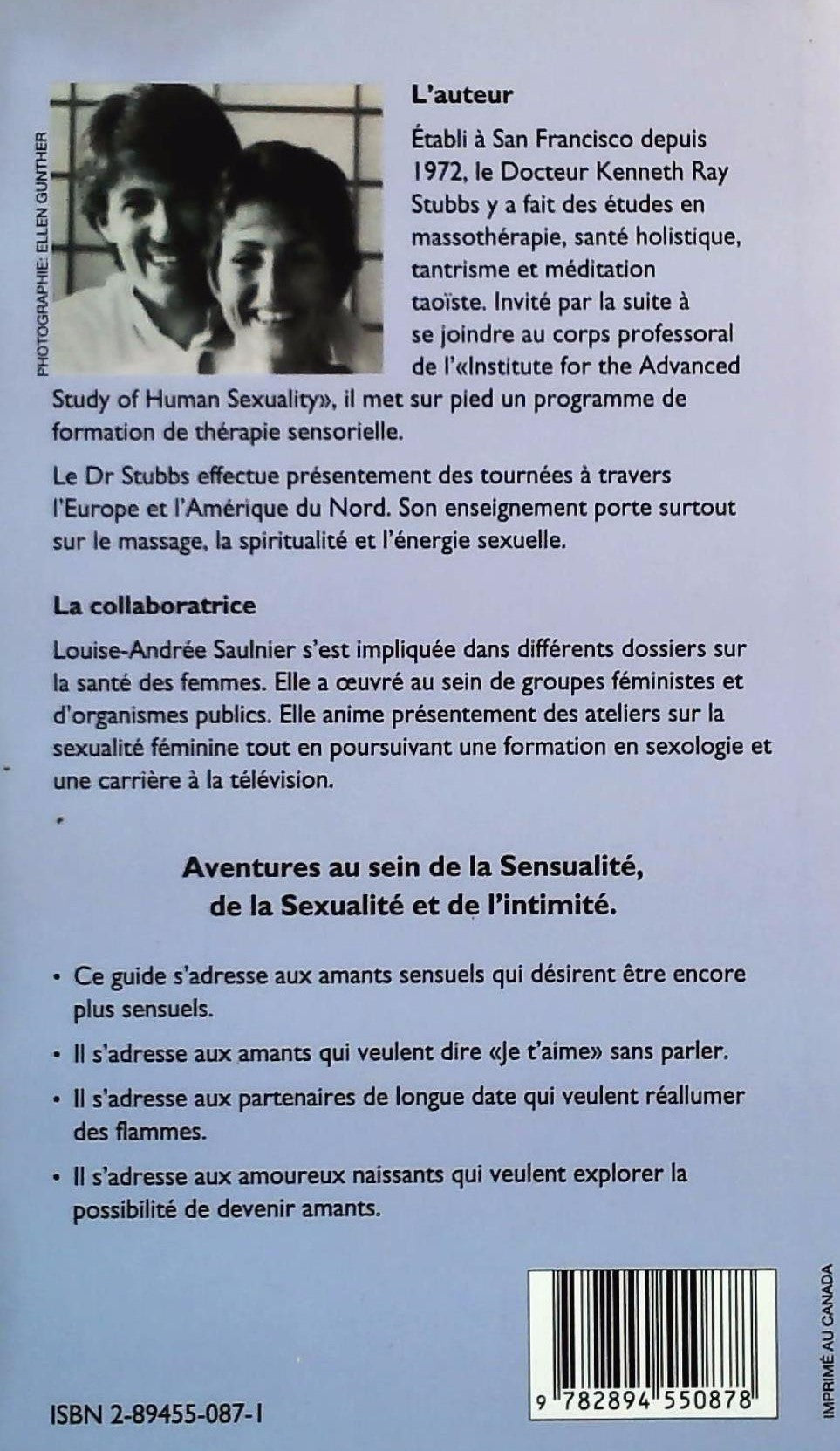 Livre Le guide des amants sansuels - Kenneth Ray Stubbs (Livre d'occasion) - ISBN 2894550871
