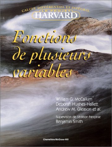 Livre Calcul différentiel et intégral : Le projet Harvard : Fonctions de plusieurs variables...