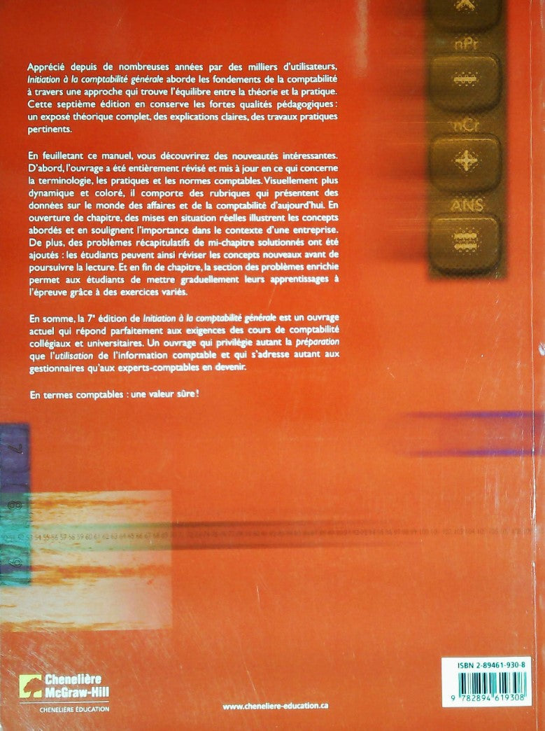Livre Initiation à la comptabilité générale - Larson (Livre d'occasion)