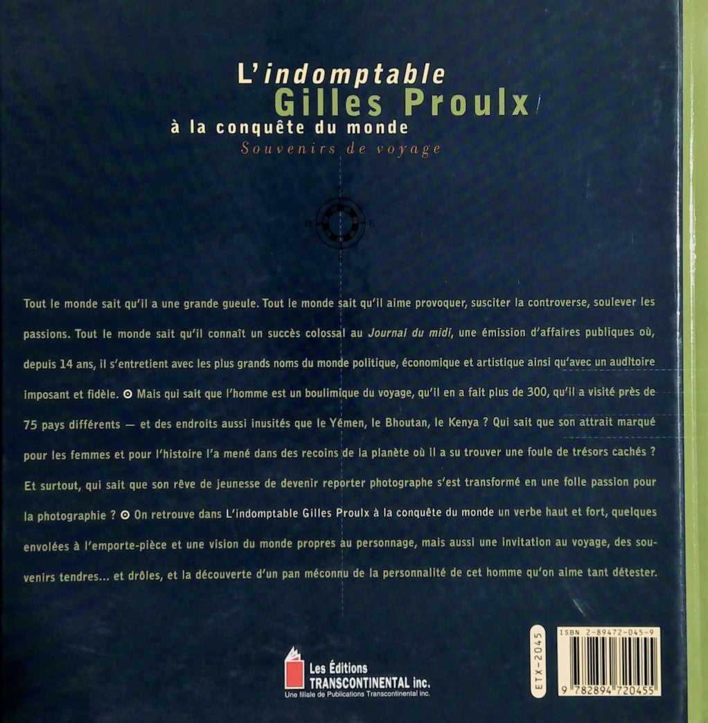 Livre L'indomptable Gilles Proulx à la conquête du monde - Gilles Proulx (Livre d'occasion) - ISB...