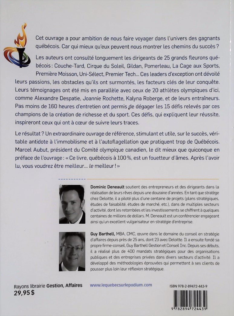 Livre Le Québec sur le podium - Dominic Deneault (Livre d'occasion) - ISBN 2894724438