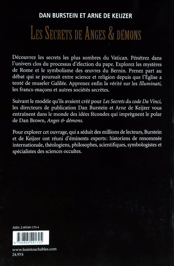 Livre Les secrets de Anges et démons - Dan Burstein (Livre d'occasion) - ISBN 2895491704