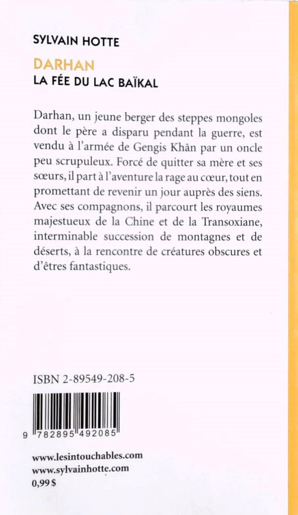 Livre Darhan # 1 : La fée du lac Baïkal (Sylvain Hotte) (Livre d'occasion) - ISBN 2895492085