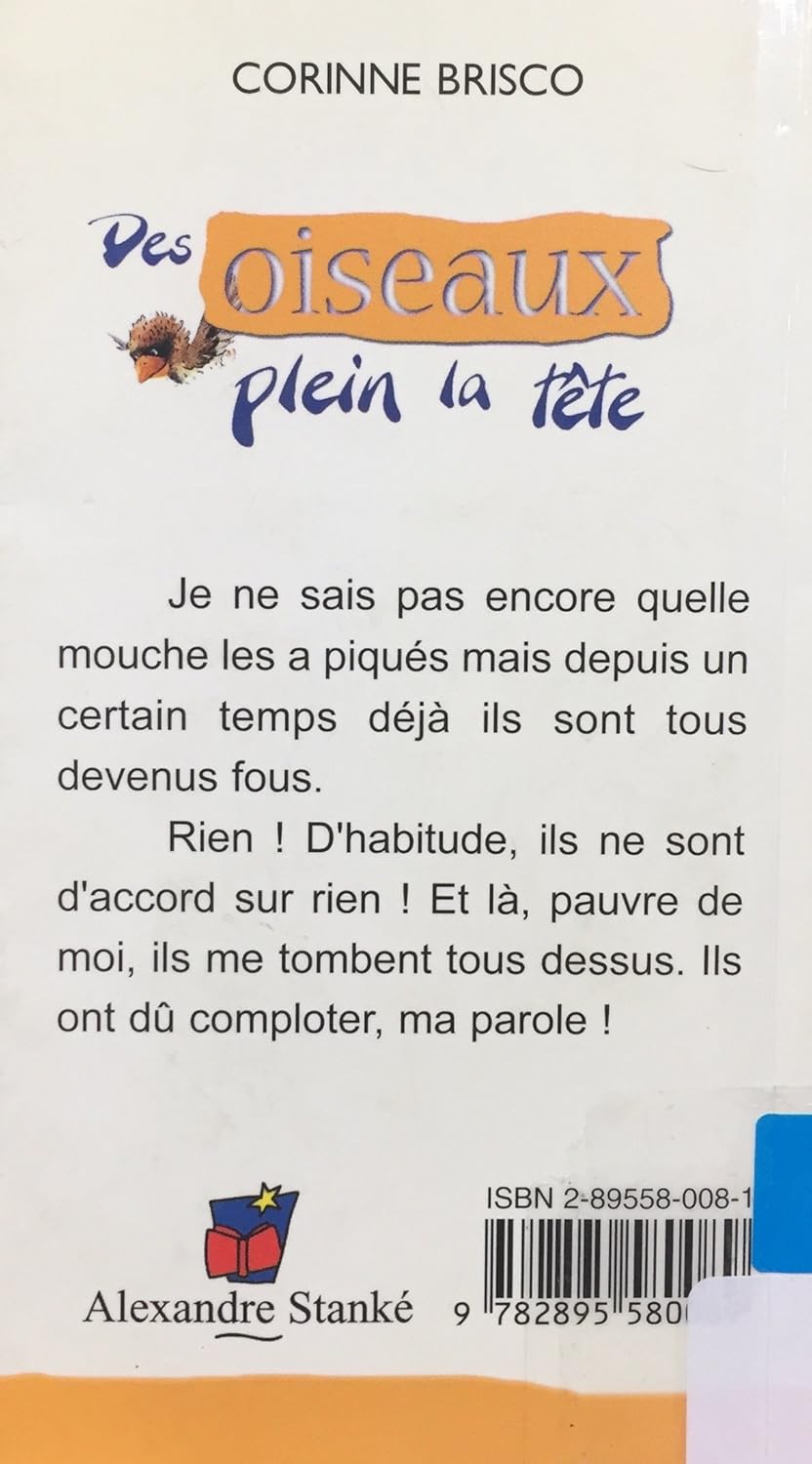 Livre Des oiseaux plein la tête - Corinne Brisco (Livre d'occasion) - ISBN 2895580081