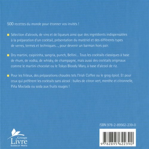 Livre 500 Cocktails (Wendy Sweetser) (Livre d'occasion) - ISBN 2895622396