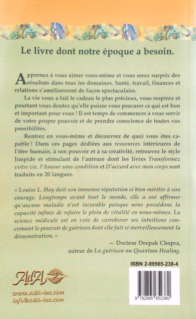 Livre La force est en vous - Louise L.Hay (Livre d'occasion) - ISBN 2895652384