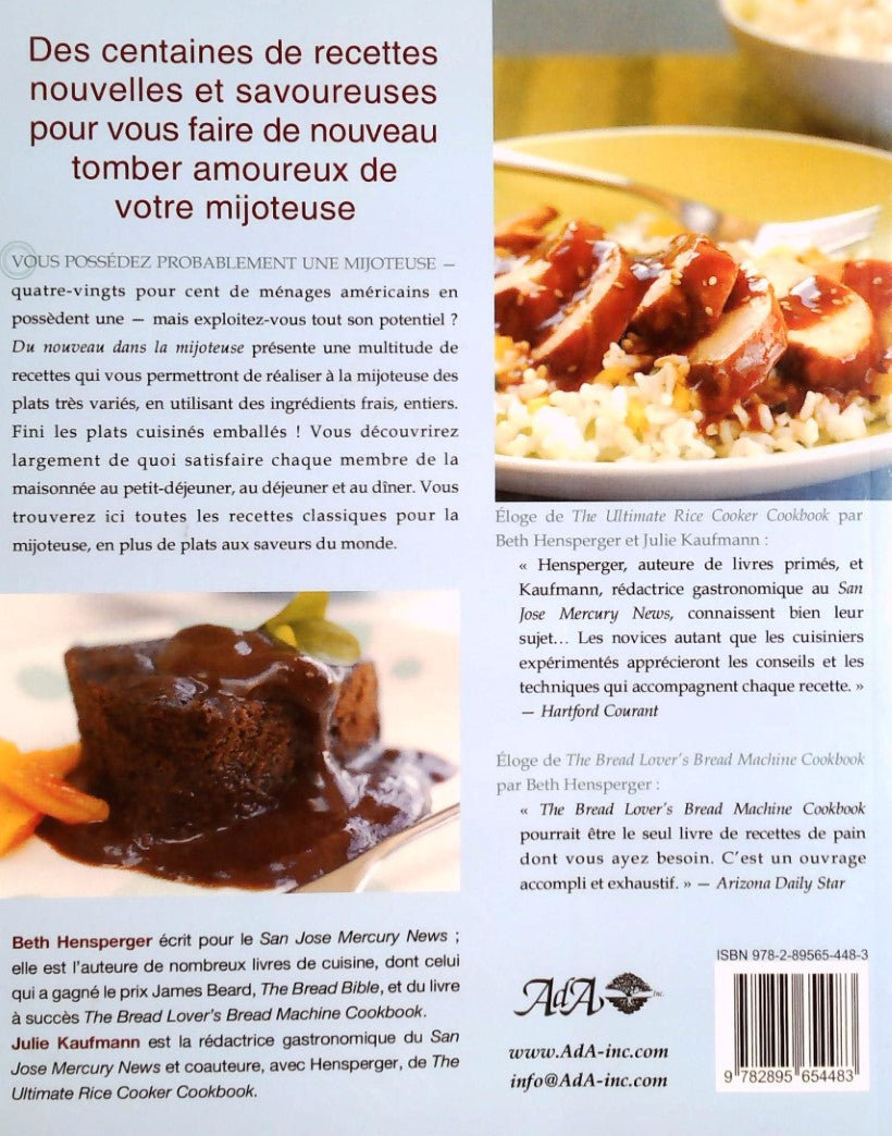 Livre Du nouveau dans la mijoteuse - Beth Hensperger (Livre d'occasion) - ISBN 2895654484