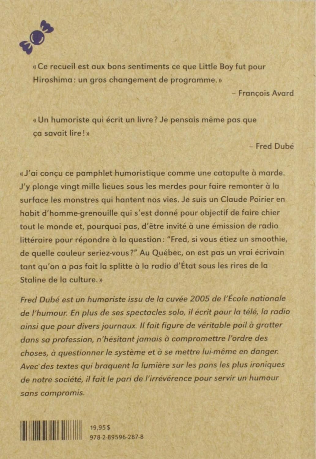 Lettres libres : Une pipée d'opium pour les enfants (Fred Dubé)