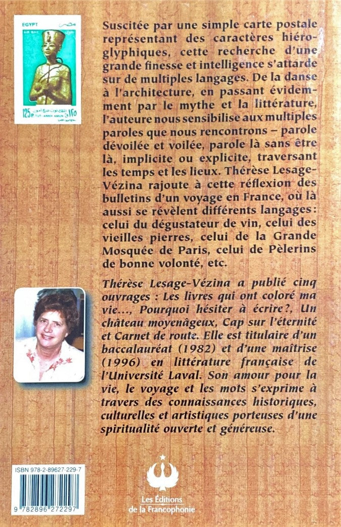 Livre Les langages de l'écriture -suivi de- À la recherch d'un langage - Thérèse Lesage-Vézina (L...