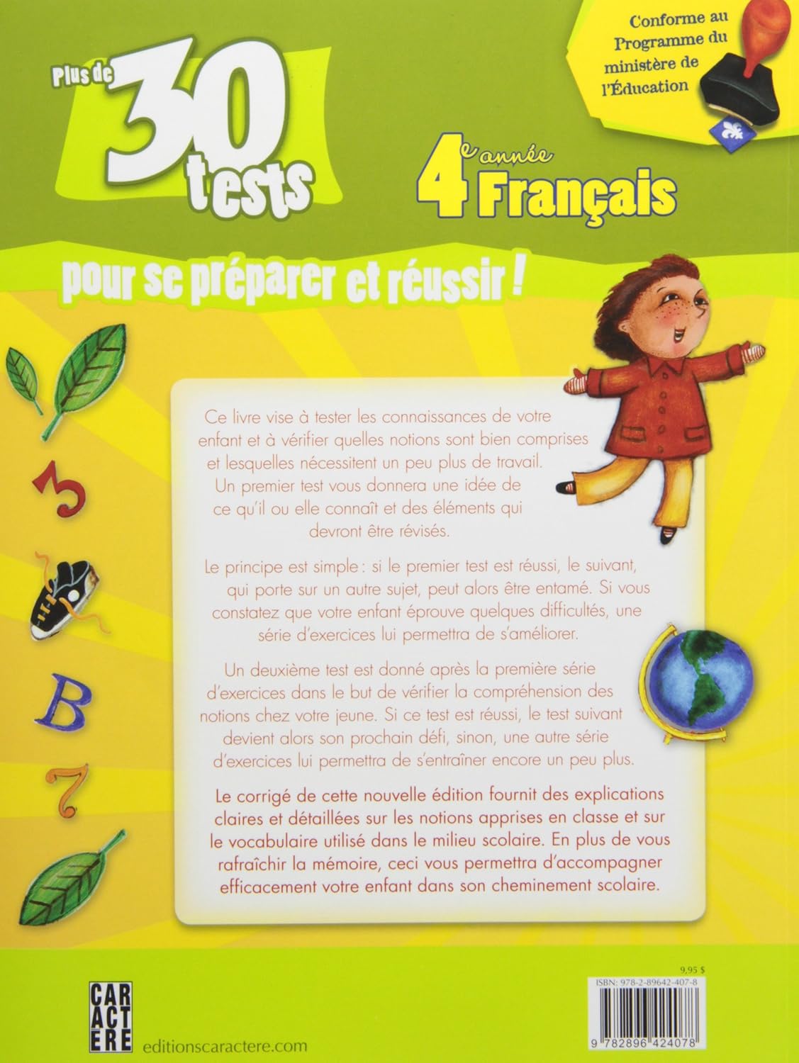 Livre 4e année français : Plus de 30 tests pour se préparer et réussir! - Colette Laberge (Livre ...