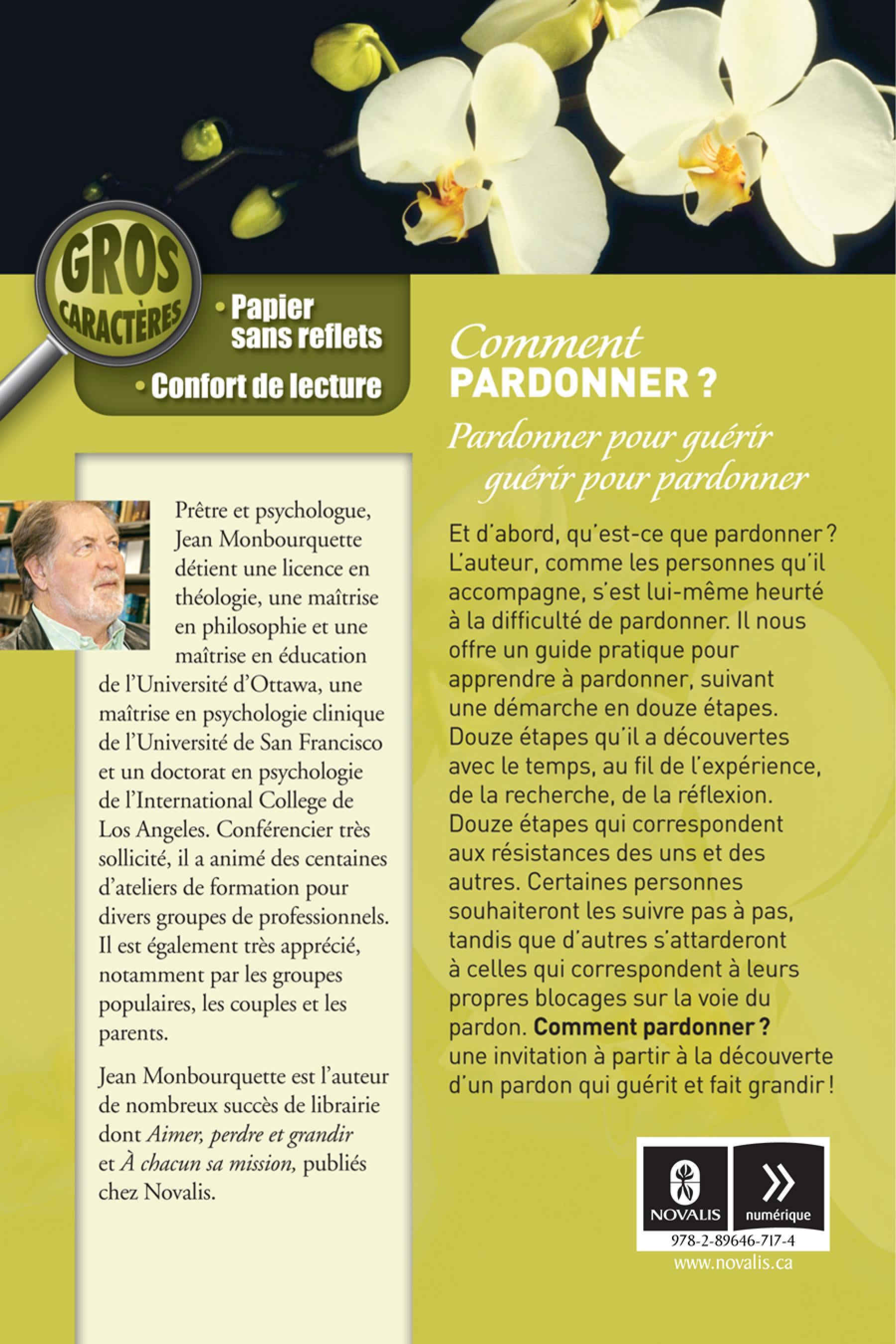 Livre Comment pardonner? (En grands caractères) - Jean Monbourquette (Livre neuf)