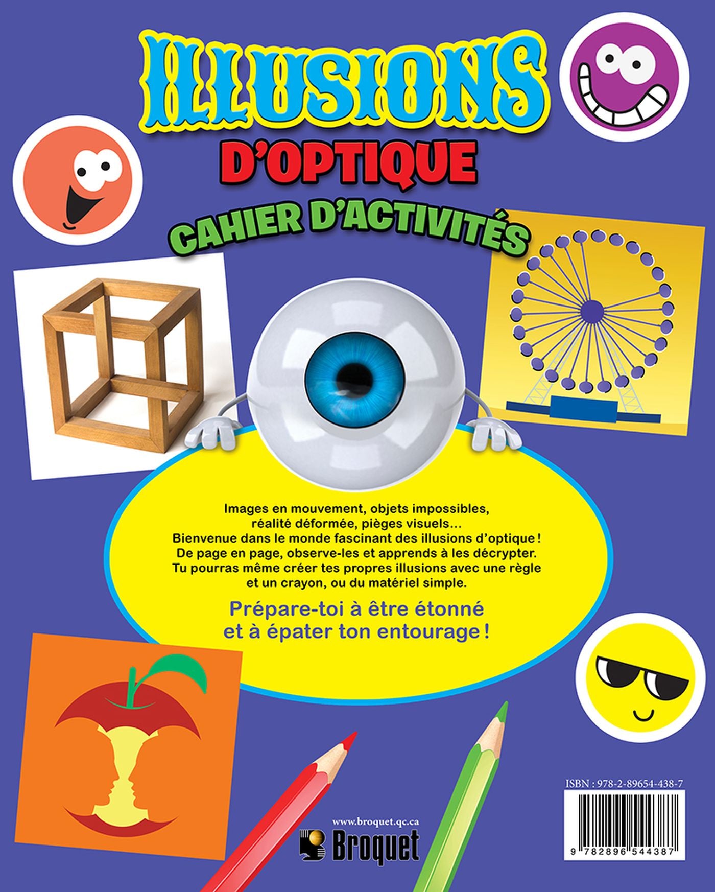 Livre Cahier d'activités : Illusions d'optique : Mets tes yeux et ton cerveau à l'épreuve (Livre ...