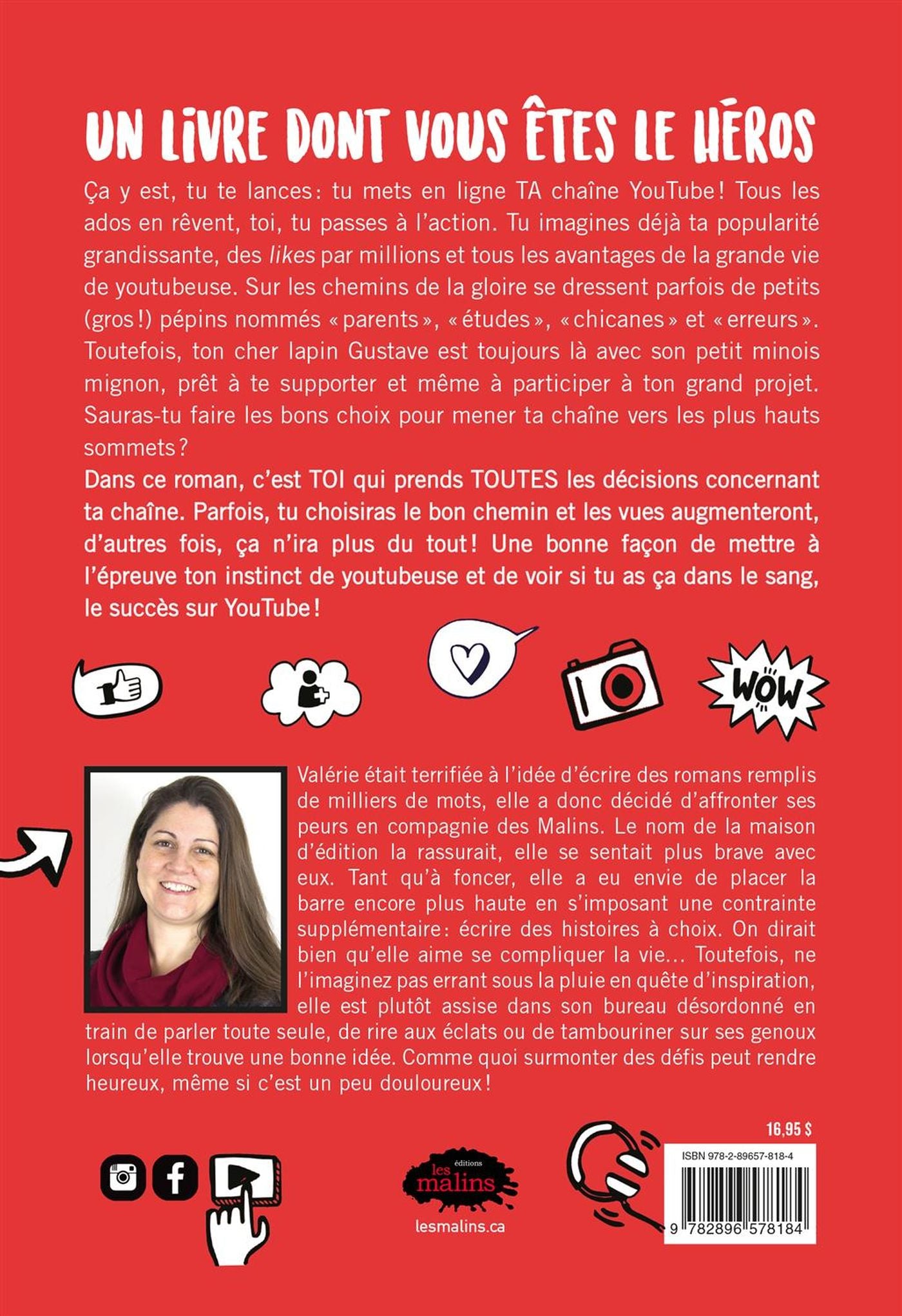 Livre Ta vie de youtubeuse - Valérie Fontaine (Livre d'occasion) - ISBN 2896578188