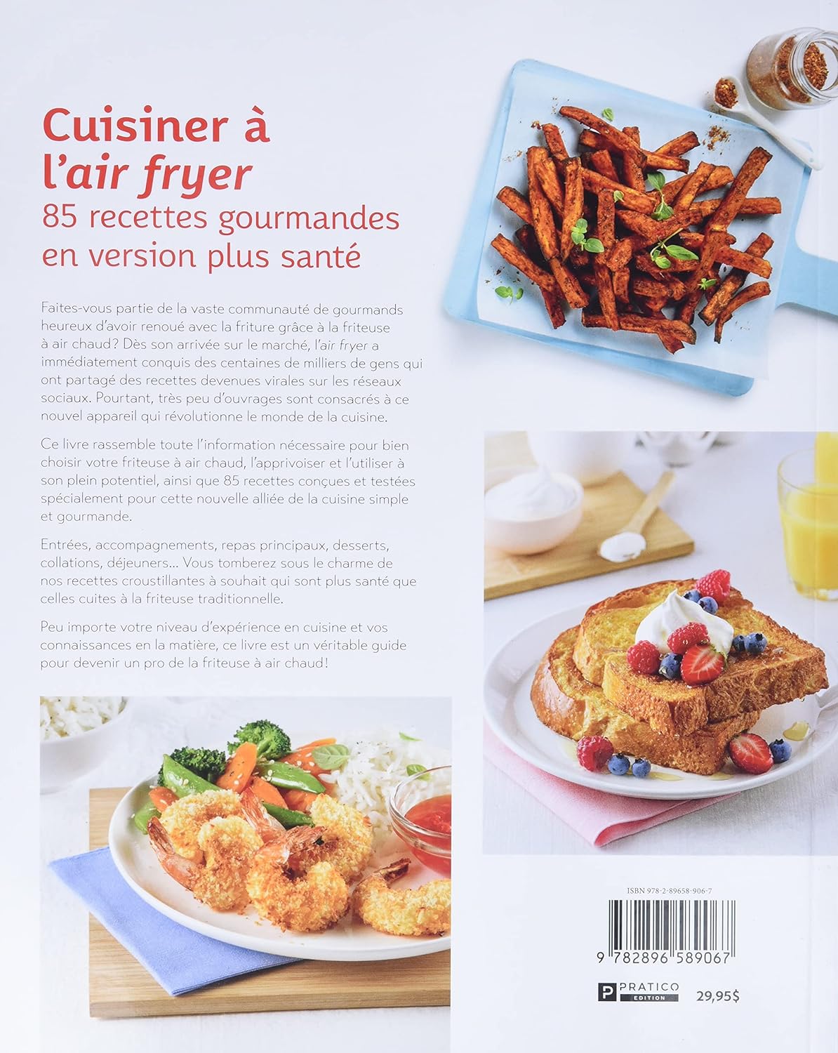 Livre Cuisiner à l'air fryer: 85 recettes gourmandes en version plus santé (Collectif) (Livre...