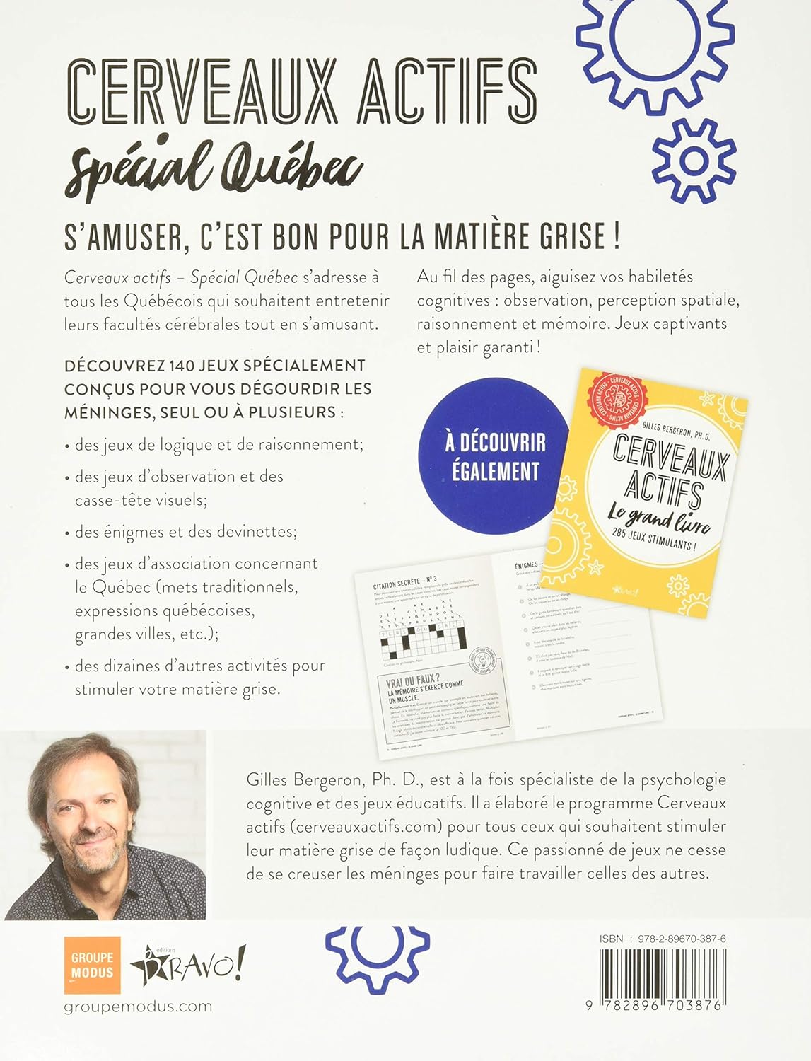 Livre Cerveaux Actifs : Spécial Québec, 140 jeux stimulants - Gilles Bergeron (Livre d'occasion) ...