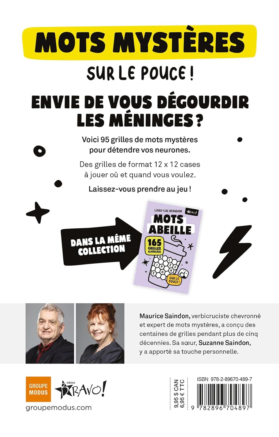 Livre Mots mystères sur le pouce : 95 grilles thématiques - Maurice Saindon (Livre d'occasion)